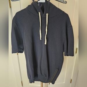 Sak's Fifth Ave Short Sleeve Hoodie